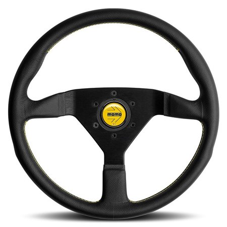 VOLANTE MOMO MONTECARLO NEGRO-AMARILLO 350