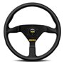 VOLANTE MOMO 320MM PIEL NEGRA MOD.78