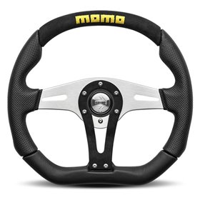 VOLANTE MOMO TREK 350 MM CUERO Y ALCANTARA