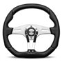 VOLANTE MOMO TREK R 350 MM CUERO NEGRO PERFORADO