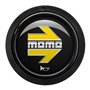 PACK 10 PULSADOR MOMO ARROW LOGO BRILLANTE NEGRO CROMADO 2C R