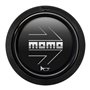 PACK 10 PULSADOR MOMO ARROW LOGO BRILLANTE NEGRO CROMADO 2C R
