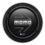 PACK 10 PULSADOR MOMO ARROW LOGO NEGRO MATE CROMADO 2CC R