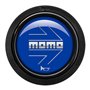 PACK 10 PULSADOR MOMO ARROW LOGO BRILLANTE AZUL CROMADO 2CC F