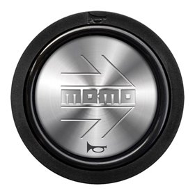 PACK 10 PULSADOR MOMO ARROW LOGO PLATA CROMADO 2CC F