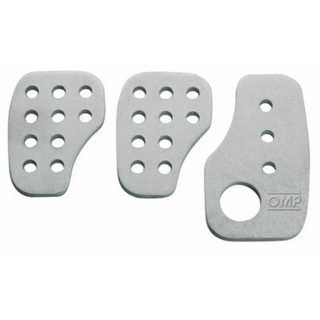 SET 3 RACING PEDALES PLATA