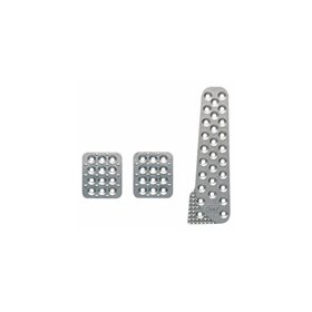 JUEGO DE 3 PEDALES OMP EN ALUMINIO PEDAL ACELERADOR LARGO