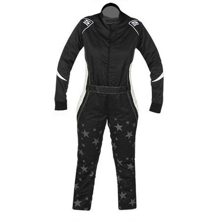 TRAJE DE CARRERAS SIMPSON RACING VIXEN II GALAXY PARA MUJER NEGRO/BLANCO TALLA M