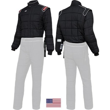 SIMPSON RACING DRAG TRAJE DE CARRERAS DE DOS PIEZAS CHAQUETA SFI 15 NEGRO TALLA S