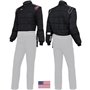 SIMPSON RACING DRAG TRAJE DE CARRERAS DE DOS PIEZAS CHAQUETA SFI 15 NEGRO TALLA S
