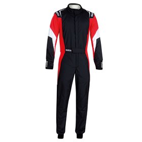 TRAJE DE CARRERAS TECNICA HYBRID FIA 8856-2018 NEGRO / AMARILLO FLUO TALLA 48