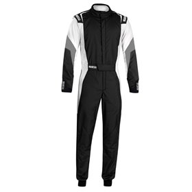 TRAJE DE CARRERAS TECNICA HYBRID FIA 8856-2018 NEGRO / AMARILLO FLUO TALLA 54