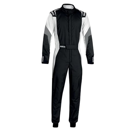 TRAJE DE CARRERAS TECNICA HYBRID FIA 8856-2018 NEGRO / AMARILLO FLUO TALLA 64