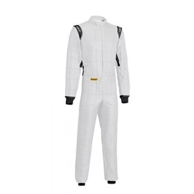 TRAJE FIA+SFI3.2 COMPETICION CHALLENGE TS-2 HOMOLOGACION FIA8856-2018 + SFI 3.2/NIVEL 5 BLANCO TALLA 48