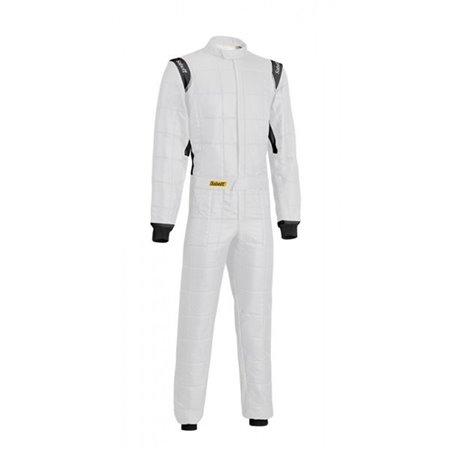 TRAJE FIA+SFI3.2 COMPETICION CHALLENGE TS-2 HOMOLOGACION FIA8856-2018 + SFI 3.2/NIVEL 5 BLANCO TALLA 66