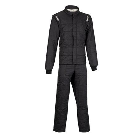 TRAJE DE CARRERAS OMP FIRST EVO MY2025 FIA 8856-2018 NEGRO / BLANCO TALLA 54