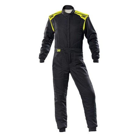 TRAJE DE CARRERAS FIRST-S FIA 8856-2018 ANTRACITA / AMARILLO FLUO TALLA 52