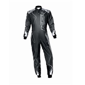 TRAJE DE CARRERAS KS-3R ART KART NEGRO/PLATA TALLA 58