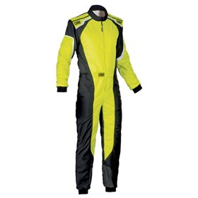 TRAJE DE CARRERAS KS-3 KART NEGRO / AMARILLO FLUO TALLA 44