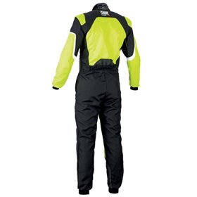 TRAJE DE CARRERAS KS-3 KART NEGRO / AMARILLO FLUO TALLA 58