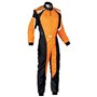 TRAJE DE CARRERAS KS-3 KART NEGRO / NARANJA FLUO TALLA 60