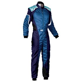 TRAJE DE CARRERAS KS-3 KART AZUL / BLANCO / CIAN TALLA 50