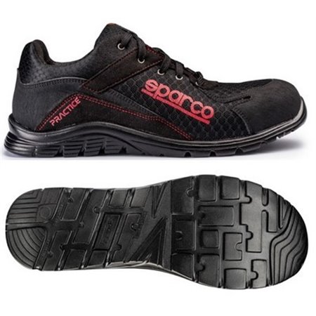 ZAPATO SEGURIDAD SPARCO TRACTION SANYO NEGRO/VERDE TALLA 40