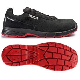 ZAPATO SEGURIDAD SPARCO TRACTION SANYO NEGRO/VERDE TALLA 45