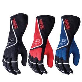 GUANTES DE CARRERAS SIMPSON DNA NEGRO/AZUL TALLA S