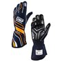 GUANTES OMP ONE-S FIA 8856-2018 AZUL MARINO / NARANJA FLUO TALLA M