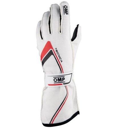 GUANTES OMP TECNICA FIA 8856-2018 BLANCO TALLA L