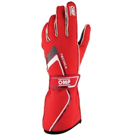 GUANTES OMP TECNICA FIA 8856-2018 ROJO TALLA L