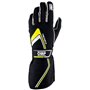 GUANTES OMP TECNICA FIA 8856-2018 NEGRO / AMARILLO FLUO TALLA S