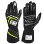 GUANTES OMP FIRST FIA 8856-2018 NEGRO / AMARILLO FLUO TALLA S