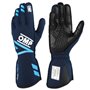GUANTES OMP ONE EVO FX FIA 8856-2018 AZUL MARINO/CIAN TALLA XS