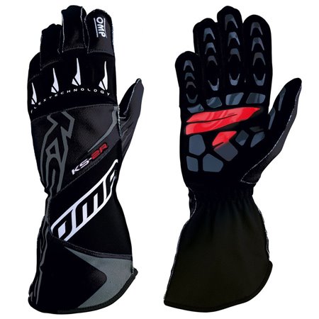 GUANTES OMP KART KS-2R NEGRO TALLA M