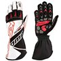 GUANTES OMP KART KS-2R BLANCO/NEGRO/ROJO TALLA M