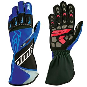 GUANTES OMP KART KS-2R AZUL / BLANCO / CIAN TALLA 6 (NI�OS)