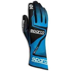 GUANTES OMP SPORT FIA 8856-2018 MY2025 NEGRO / FLUO AMARILLO TALLA S