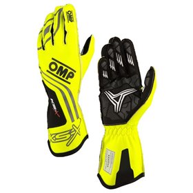 GUANTES OMP KART KS-X FIA 8877-2022 AMARILLO FLUO TALLA XS