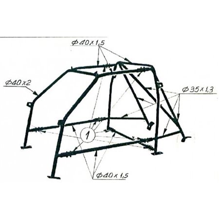 BARRA SUPERIOR DE ACERO R5