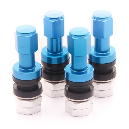 SET VALVULAS ALUMINIO V2 - BLUE