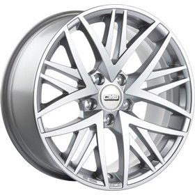 LLANTA CMS 8x18 ET30 5x112 66.5 PLATA CARRERA