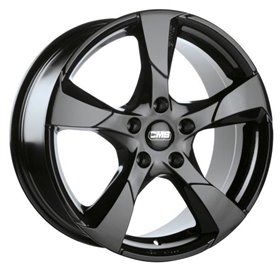 LLANTA CMS 7,5x17 ET35 5x112 66.5 NEGRO BRILLANTE COMPLETO