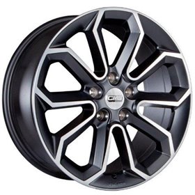 LLANTA CMS 7,5x17 ET35 5x114,3 67.2R NEGRO DIAMANTE MATE