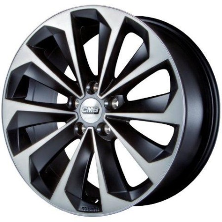 LLANTA CMS 8x18 ET47 5x112 57.1 NEGRO DIAMANTE MATE