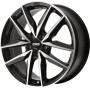 LLANTA CMS 6x15 ET23 4x108 65.1 BORDE NEGRO DIAMANTE BRILLANTE
