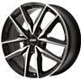 LLANTA CMS 6x15 ET31 4x100 60.1 BORDE NEGRO DIAMANTE BRILLANTE
