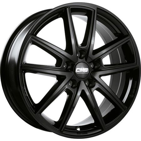 LLANTA CMS 7x17 ET38 4x100 67.2R BORDE NEGRO DIAMANTE BRILLANTE