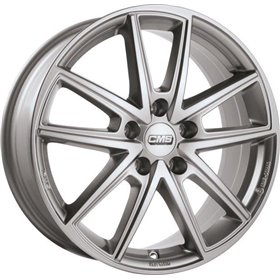LLANTA CMS 7x17 ET40 5x112 57.1 BORDE NEGRO DIAMANTE BRILLANTE